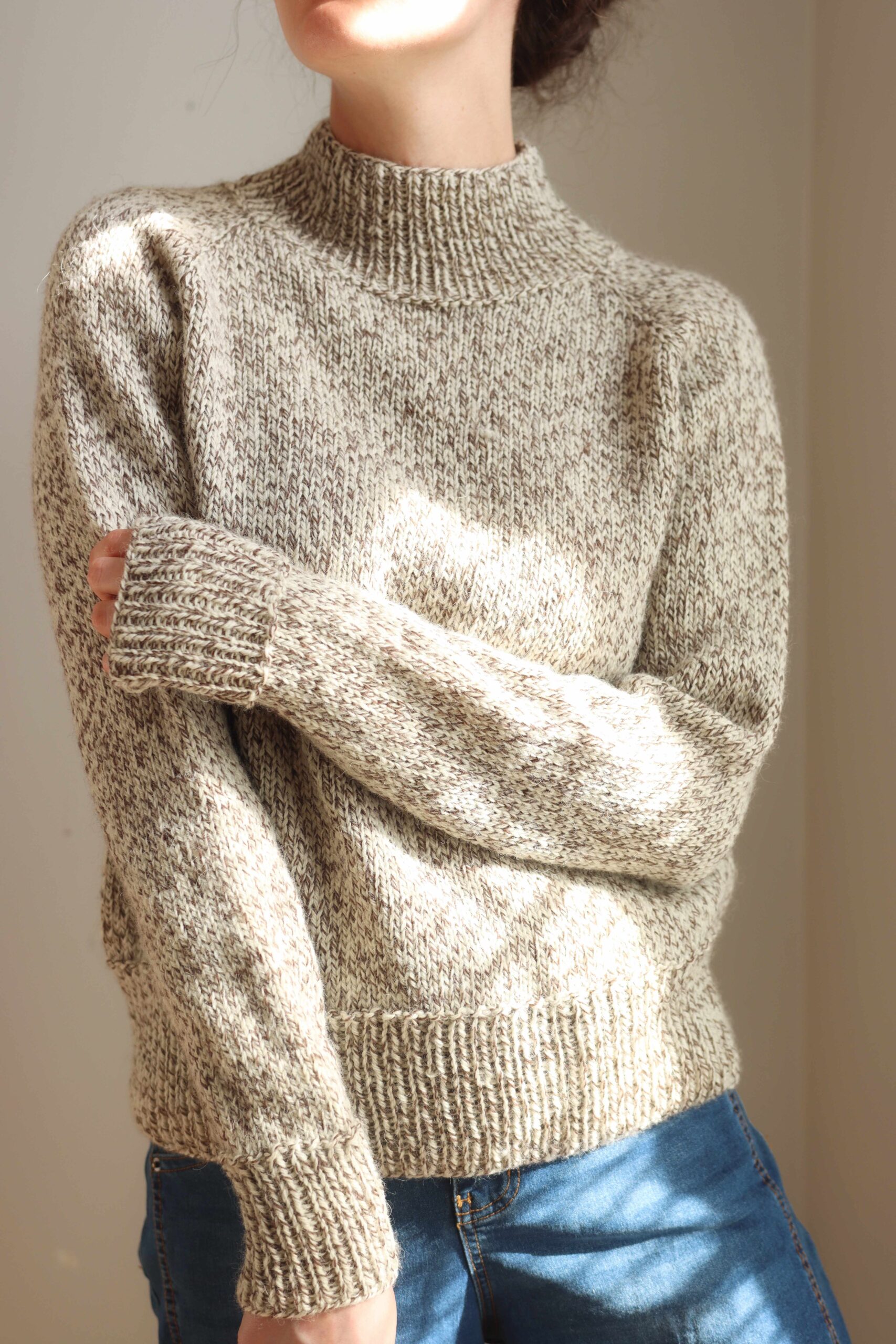 Women Sweater Knitting Pattern Darling Jadore Turtleneck - Darling Jadore