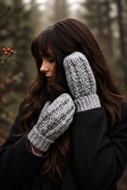 cable mittens crochet pattern driftwood mittens crochet pattern