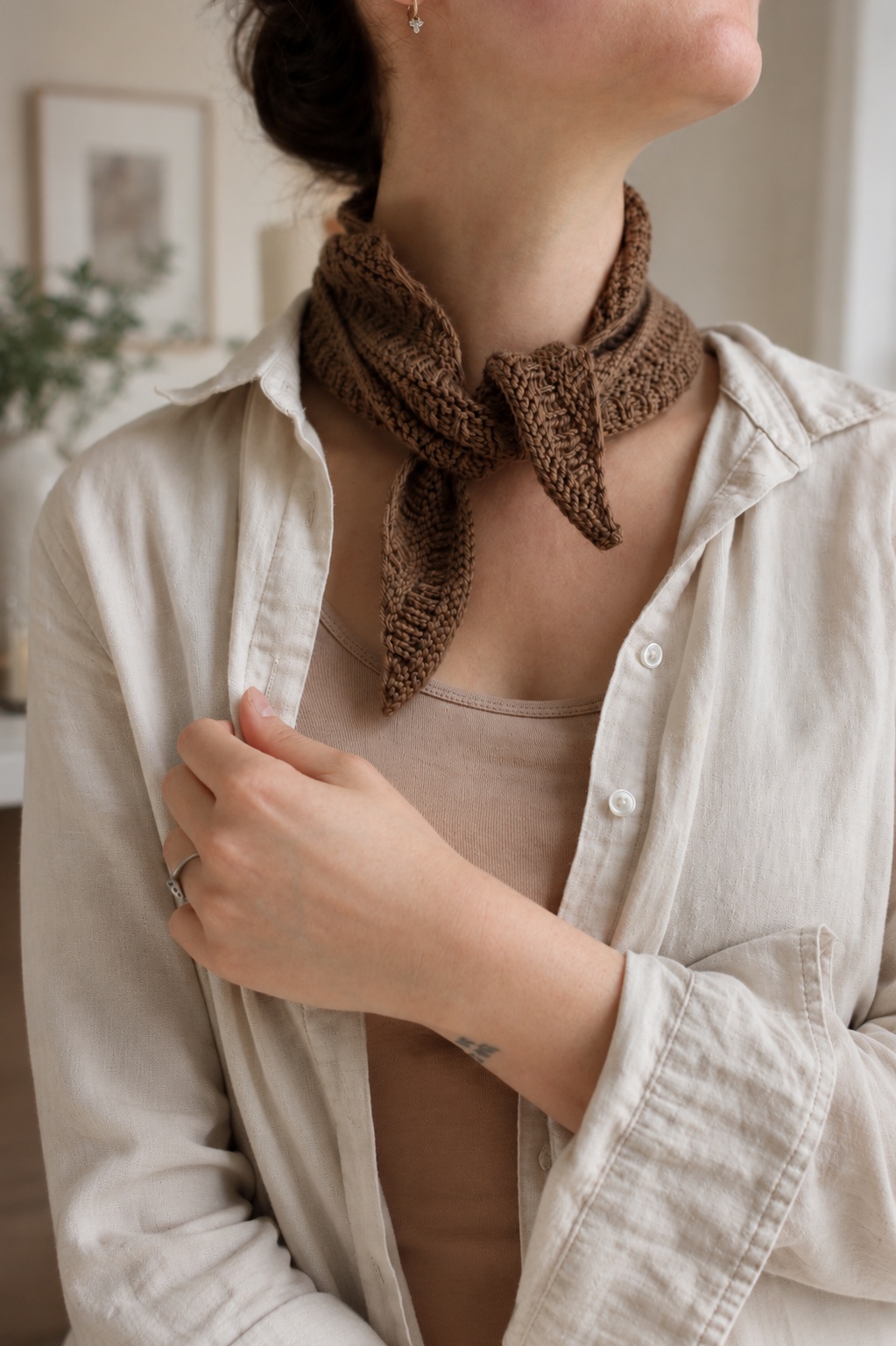 small triangle bandana scarf knitting pattern ember s carf