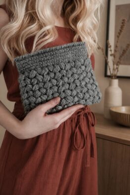 crochet clutch purse easy crochet handbag tote Fable Bag