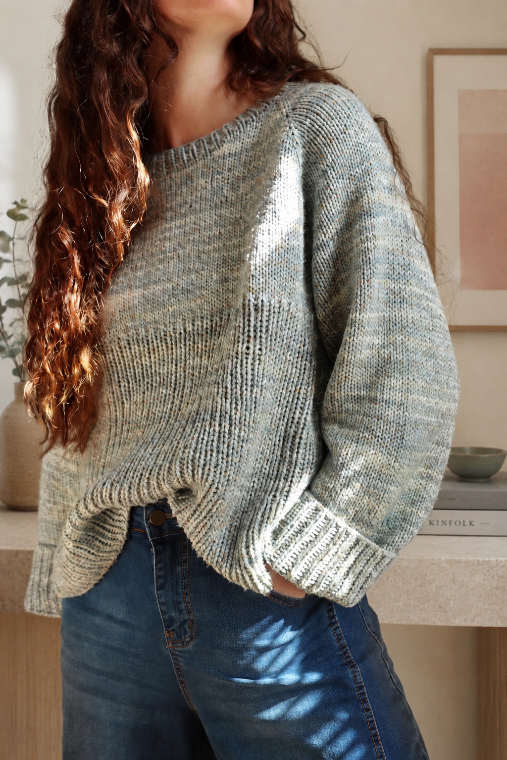 oversize sweater knitting pattern river sweater