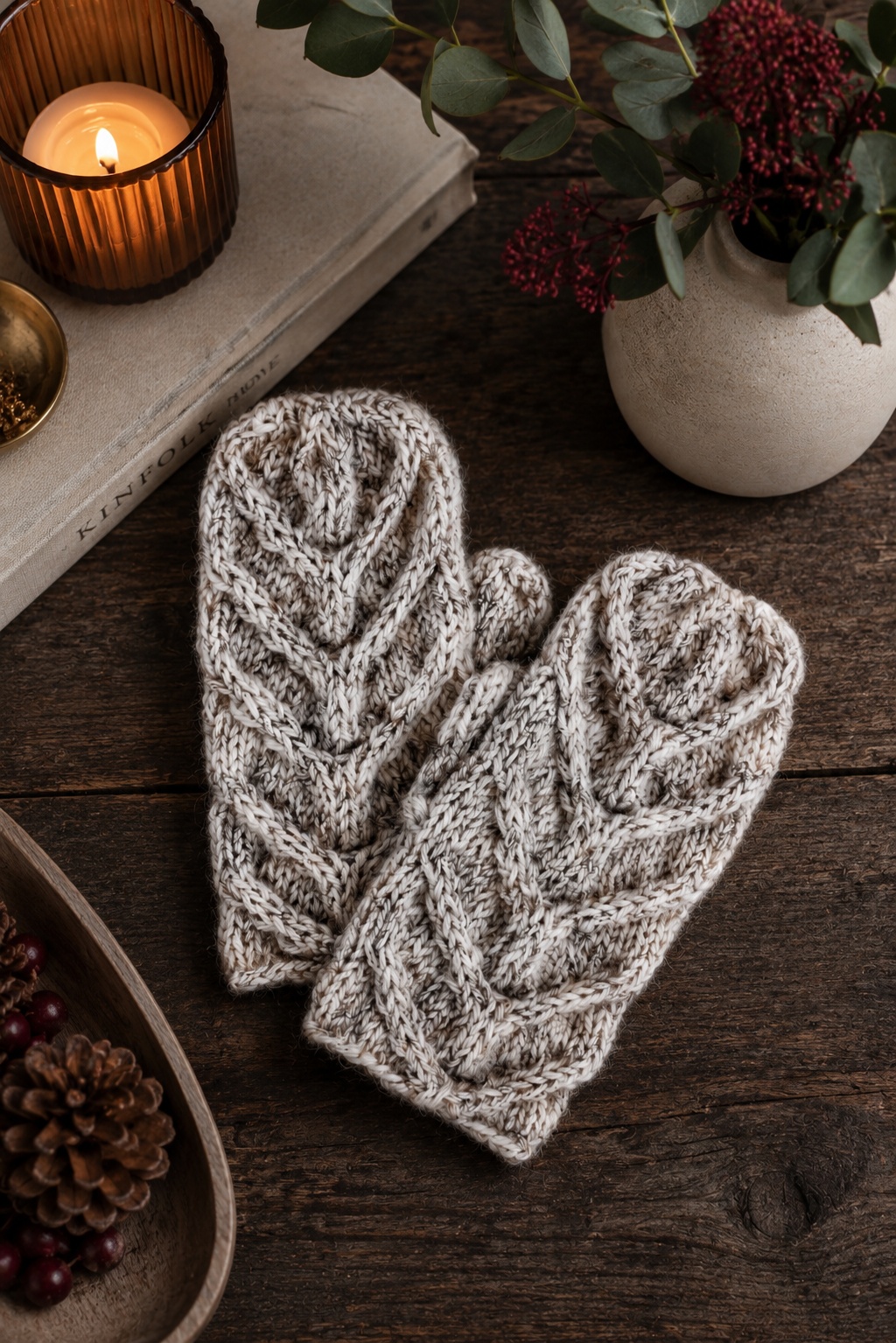 cable knit mittens knitting pattern woodsy mittens knitting pattern