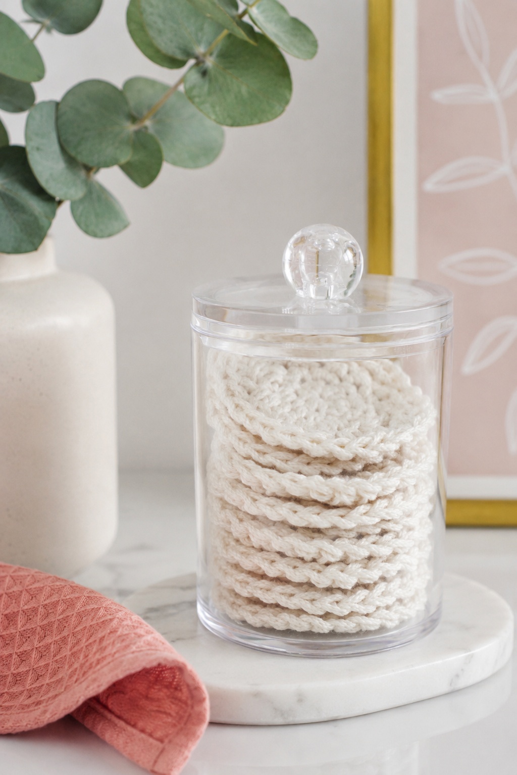 crochet pattern makeup remover cotton rounds