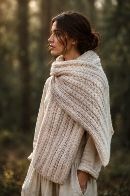 chunky knit scarf easy knitting pattern windchill scarf