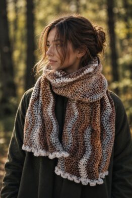 oversize crochet shawl wrap, easy crochet scarf bobbles riverbed scarf crochet pattern