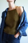 camisole knitting pattern, easy tank top knit pattern, Loft Camisole, summer knit stop pattern beginner knit cami