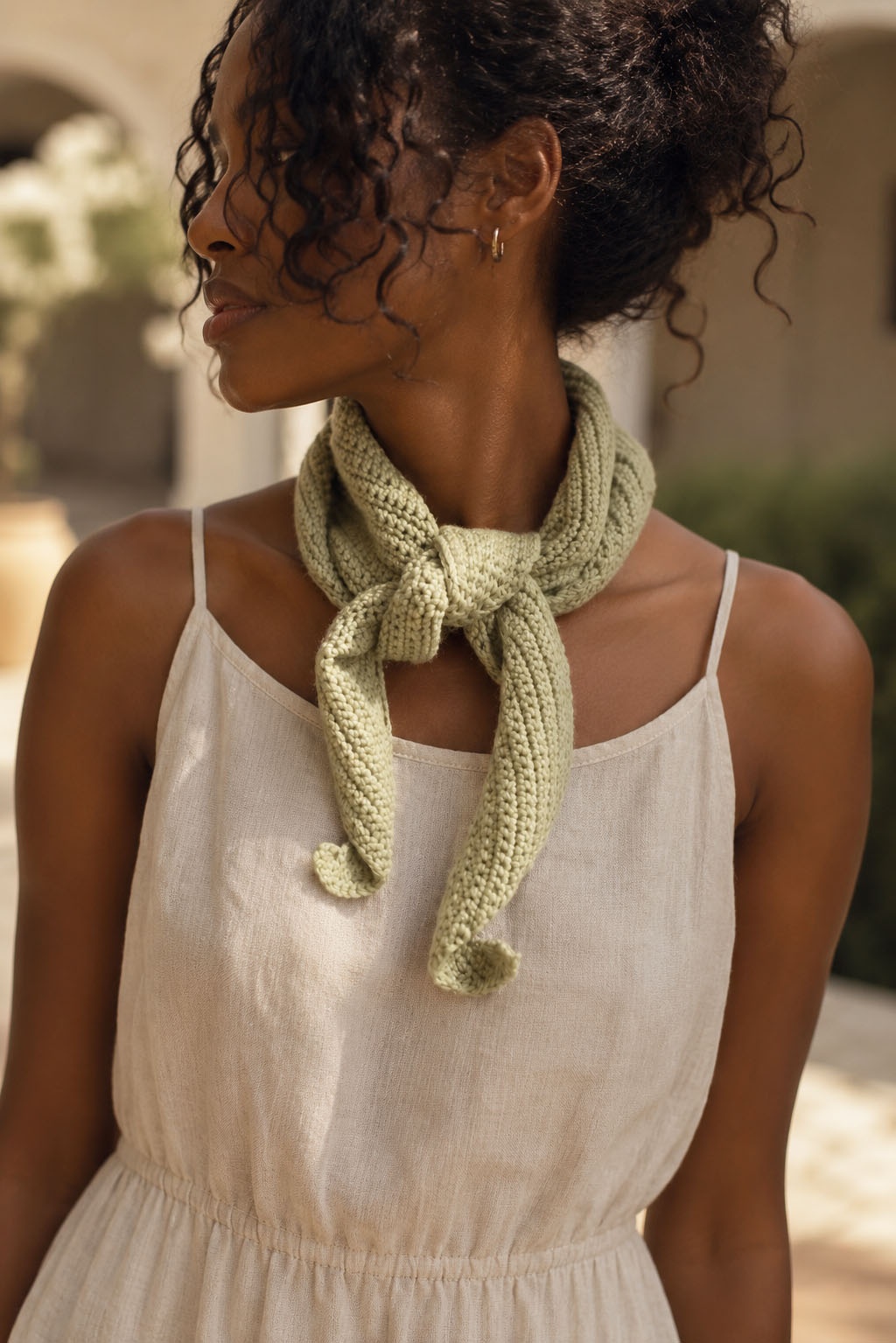 Crochet Triangle Scarf Crochet Bandana Scarf - Darling Jadore