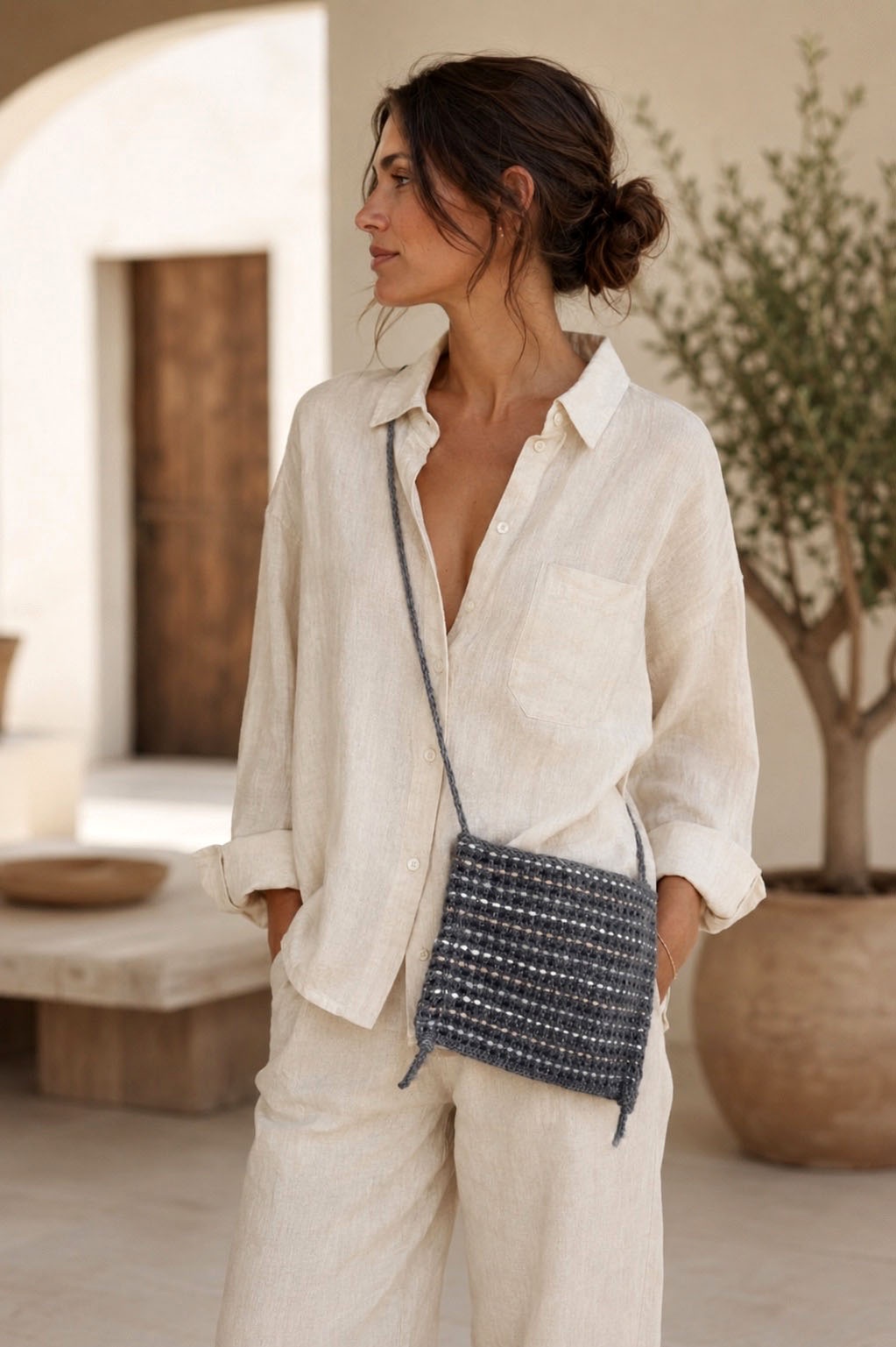 Mira Bag Crossbody Purse Knitting Pattern Easy Knit Bag Pattern - Darling Jadore