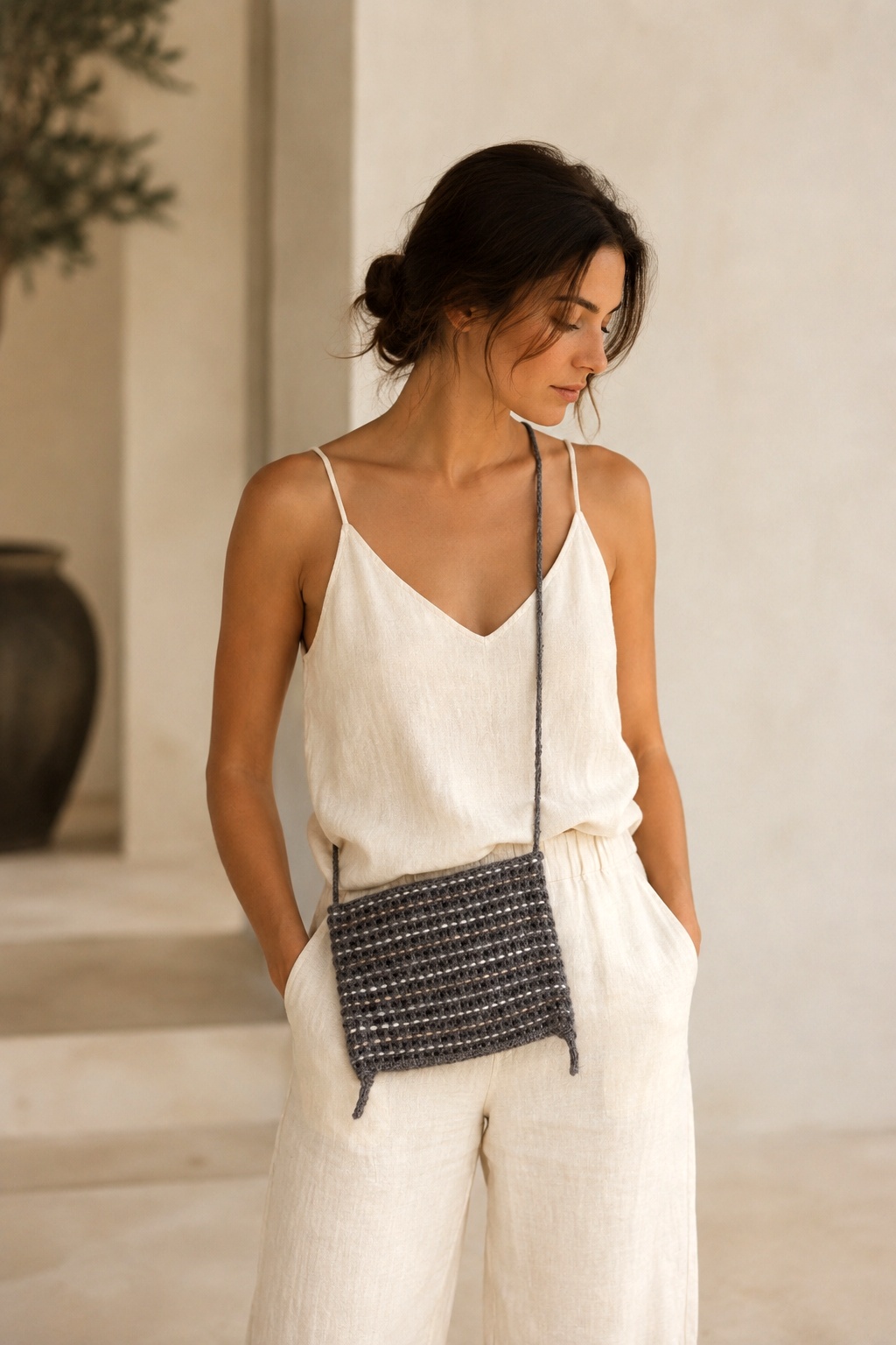 Mira Bag Easy Knit Purse Pattern Small Bag Cross Body - Darling Jadore